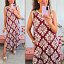 Vestido Burdeos Estampado